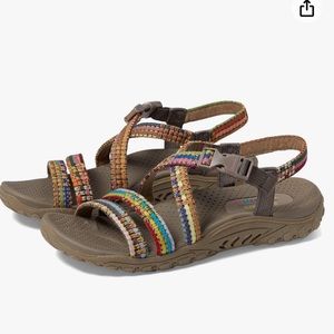 Skechers Reggae-Sew Me-Boho Woven Strappy Slingback Sandal